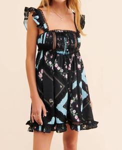 Мини-платье Leanne в черном цвете For Love & Lemons