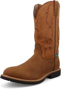 Ботинки Twisted X Men's 12 Western, круглый носок с технологией CellStretch, коричневый