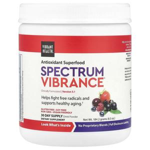 Vibrant Health, Spectrum Vibrance, антиоксидантный суперпродукт, версия 3.1, ягодное ассорти, 184,2 г (6,5 унции)