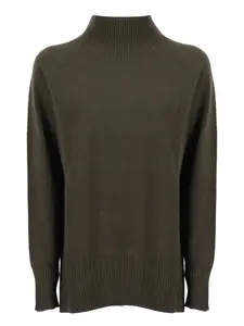 Свитер с рукавами реглан и воротником-стойкой Kangra, зеленый