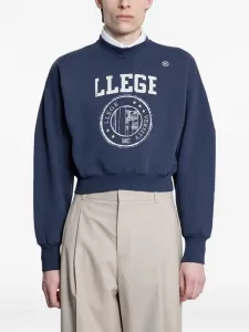 Укороченная толстовка с логотипом Llege Recto, синий