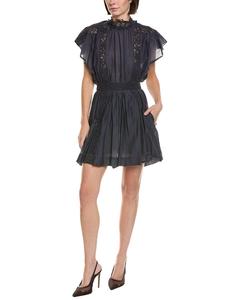 Мини-платье Isabel Marant Etoile Gisele с кружевной отделкой Isabel Marant Étoile, синий