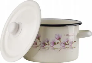 Кастрюля 16 см, 2 л, разноцветная | Кастрюля из нержавеющей стали | Подходит для индукционных плит | Антипригарное покрытие EMALIA RYBNIK