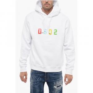 Толстовка Cool Fit с капюшоном и тисненым логотипом Dsquared2, White