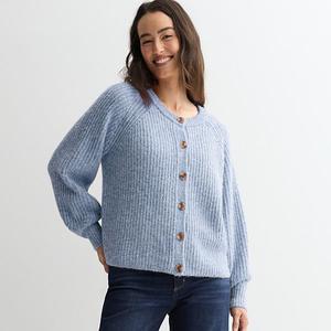 Уютный кардиган Petite Heritage Sonoma Goods For Life, Denim Blue Heather