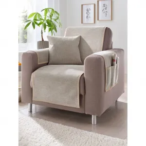 Покрывало No brand, серо-коричневый