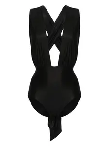 Купальник с вырезом халтер из коллаборации с Lenny Niemeyer Raquel Diniz, черный