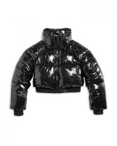Стеганая куртка-пуховик на молнии с полной молнией для девочек BLANKNYC - Big Kid, черный