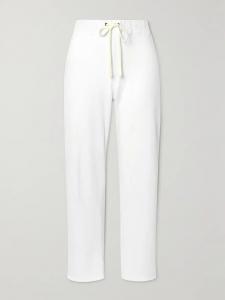 Укороченные спортивные брюки Supima из хлопковой махры James Perse, белый