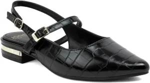 Женские балетки с ремешком сзади Jones New York - классические туфли с заостренным носком, задними ремешками и низким каблуком, черный