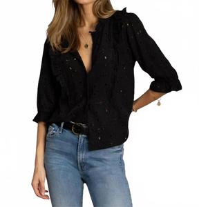 Блузка Delaney в черном цвете Dylan, черный