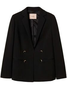 TWINSET блейзер с логотипом, черный