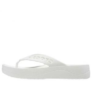 Тапочки (WMNS) Crocs Baya Platform Flip-Flops 'White' 208395-100, белый