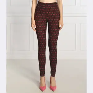 Леггинсы узкого кроя Jealoso Pinko, бургунди