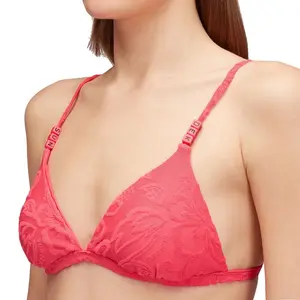 Топ бикини Sundek Andress jacquard terry bralette sk23, розовый