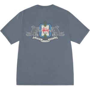 Футболка Homebrew пигментного крашения Stussy, синий