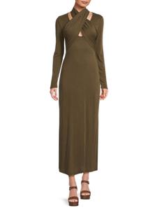 Платье макси с запахом Wisteria Third Form, цвет Chocolate