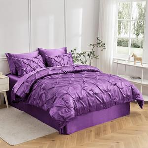 Kanak Bedding Комплект постельного белья лавандовый из гибрида шелка и сатина Lavender