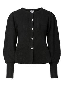 Вязаный кардиган PIECES PCAnnie, черный