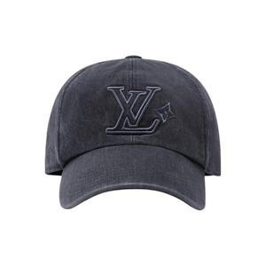 Хлопковая бейсболка мужская charcoal gray LOUIS VUITTON