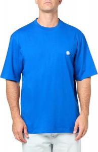 Мужская хлопковая футболка HUGO с логотипом Small Smile, Electric Blue