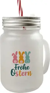 Стакан для питья с ручкой и крышкой в виде пасхального кролика Мейсона для пасхального декора speecheese