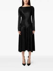 Атласное платье миди Nina Ricci