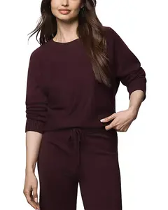 Свитер с вырезом-лодочкой Georgie Splendid, фиолетовый