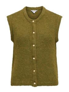 Вязаный жилет OBJECT OBJSaggia, оливковый