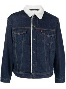 Levi's джинсовая куртка с меховой подкладкой, синий