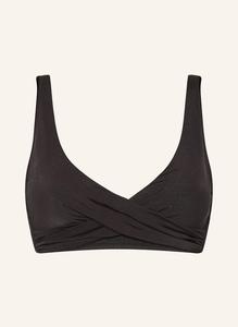 Верх бикини-бралетт, мерцающий, однотонный Watercult, черный