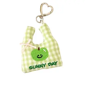 Милый плюшевый кулон в виде сумки для покупок высотой 8,5 см LOGISTAR, зеленый-Apple Plush Bag Pendant