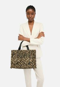 Сумка LIU JO LARGE ANIMAL-PRINT SHOPPING , Black/Mottled Black