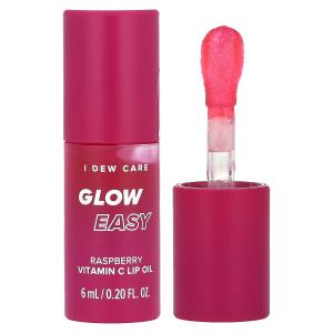 Glow Easy, Масло для губ с витамином С, малина, 0,20 жидкой унции (6 мл) I Dew Care