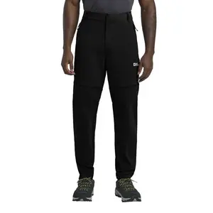 Брюки Jack Wolfskin Hikeout Zip Away, черный