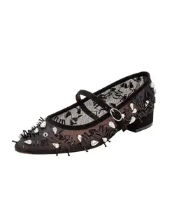 Бисерная сетка MJ Туфли на низком каблуке Linea Paolo