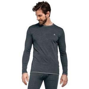 Нижнее белье, рубашка, мериносовая спортивная рубашка, рукав 1/1, размер M Schöffel, черный