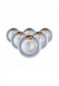 Компактные подставки для яиц с подносом Compact Bayern ø 12,5 см набор 6 шт Compact Seltmann Weiden, разноцветные