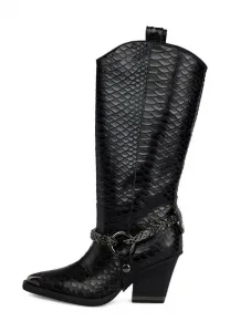 Ковбойские/Байкерские сапоги Alma En Pena, Black
