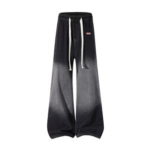 Джинсы Unisex Moderate Wide Leg WARRIOR, черный серый[fleece-lined]