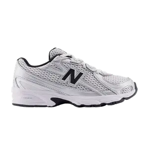 Кроссовки New Balance 740 Bungee Lace Little Kid, Silver Metallic Black