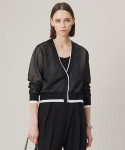 Многослойный кардиган из прозрачной ткани, который можно стирать.