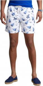 Мужские однотонные шорты для плавания POLO RALPH LAUREN Traveler, W(609701)/B