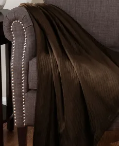 Хлопковое всесезонное одеяло с ромбовидным узором, размер King Superior, шоколадный