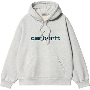 Лого худи Carhartt WIP, серый