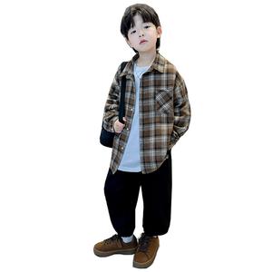 Рубашка с лацканами Grade School Casual Shirts Lapel Moderate EASTERN CAMEL, coffee