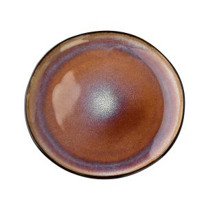 Десертная тарелка Basic Nature, черная, 21x21x2,5 см, керамика Mondex, черный