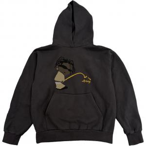 Толстовка FW25 RODEO CPFM TRACK 8 HOODIE, унисекс Travis Scott, черный