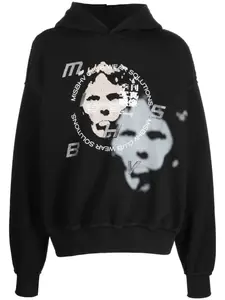 Худи с графичным принтом MISBHV, черный
