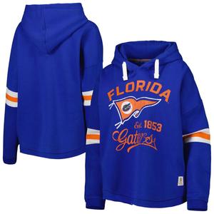 Женский пуловер с капюшоном Pressbox Royal Florida Gators Super Pennant